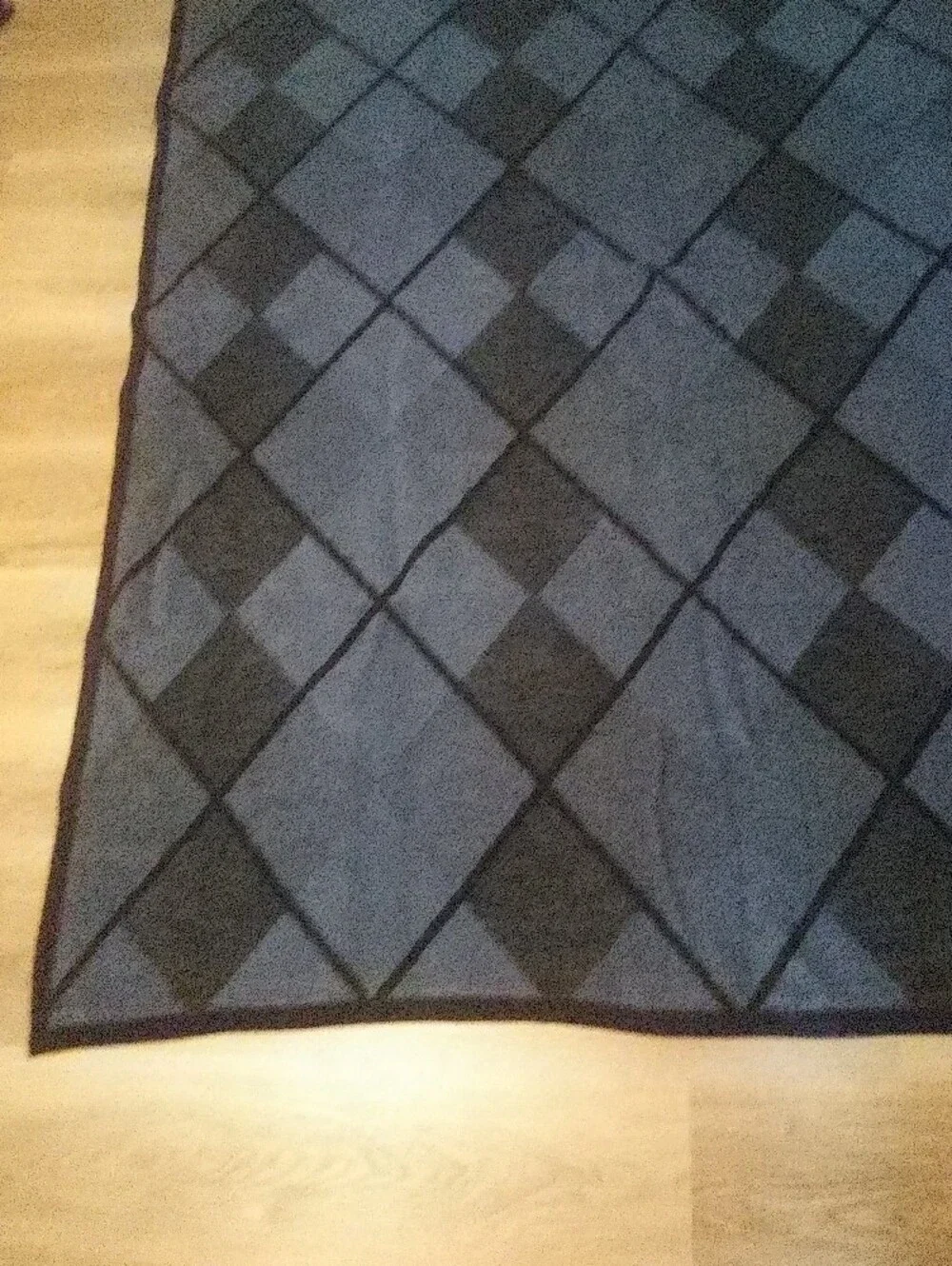 Biederlack Argyle Blues Blanket